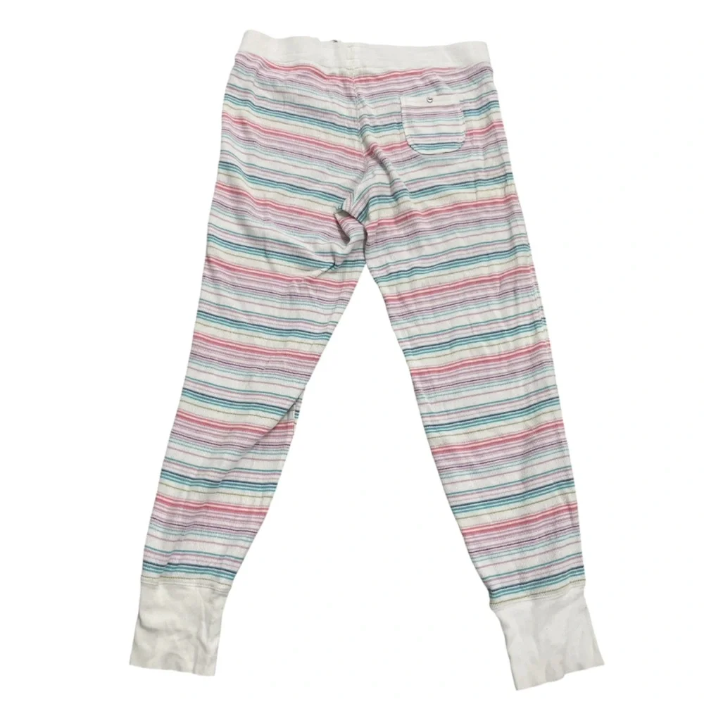 Victoria's Secret Thermal Pajama Set Multicolor Stripes Size Medium